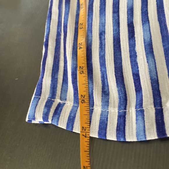 STRIPED WIDE LEG LIGHT PANTS - Picture 9 of 9